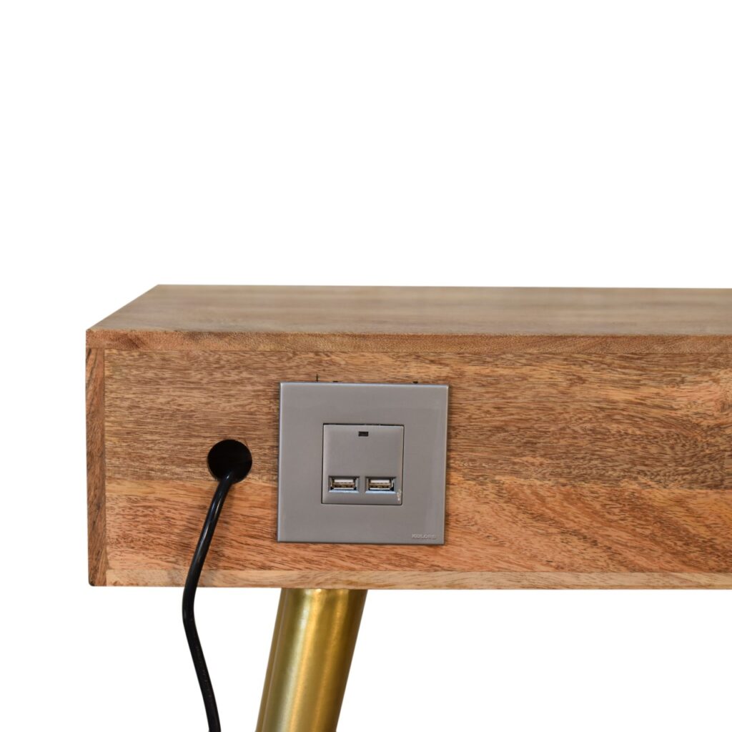 Cement Brass Cable Writing Desk - Image 10