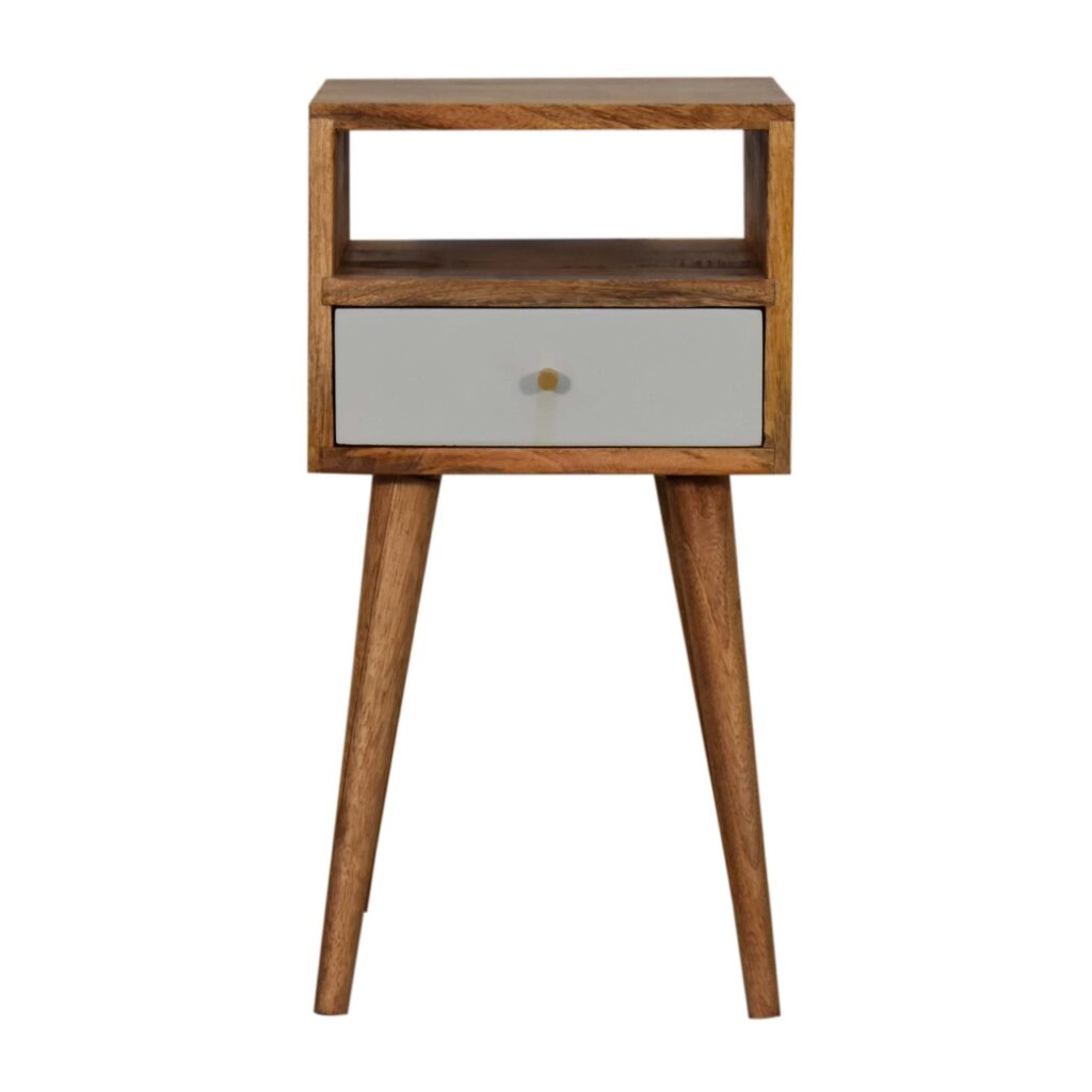 Mini Sky Blue Hand Painted Bedside - Image 2