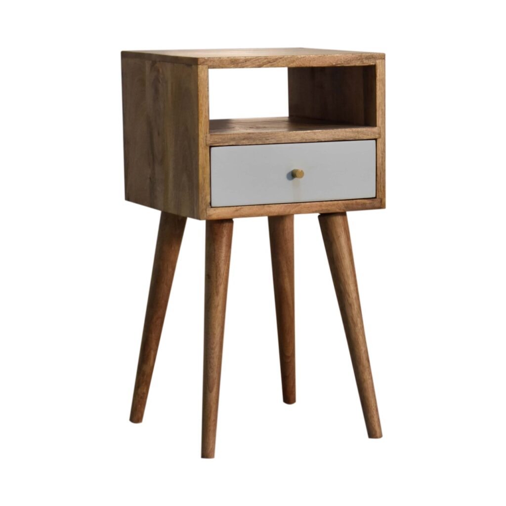 Mini Sky Blue Hand Painted Bedside - Image 4
