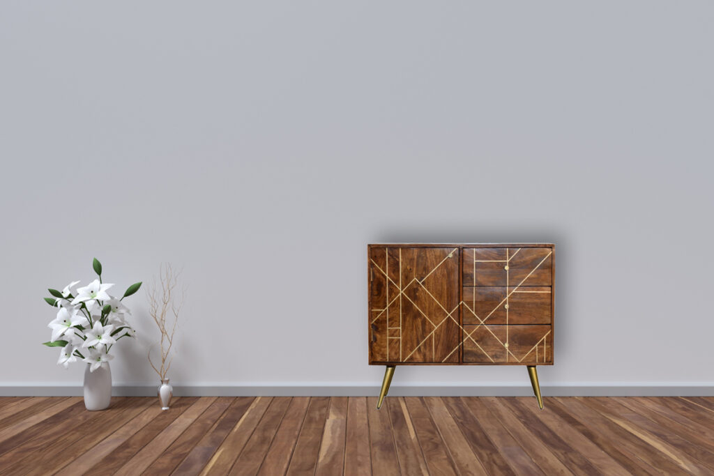 Chestnut Inlay Abstract Sideboard - Image 11
