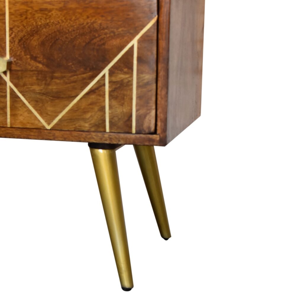 Chestnut Inlay Abstract Sideboard - Image 7