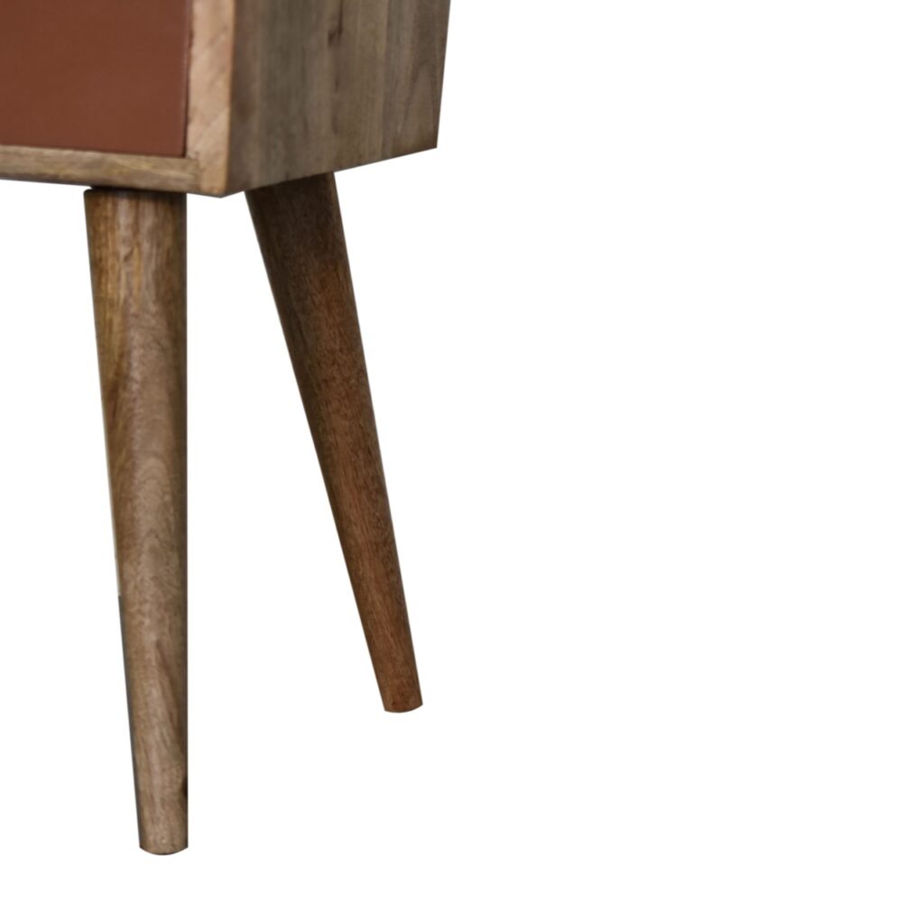 Mini Brick Red Hand Painted Bedside - Image 6