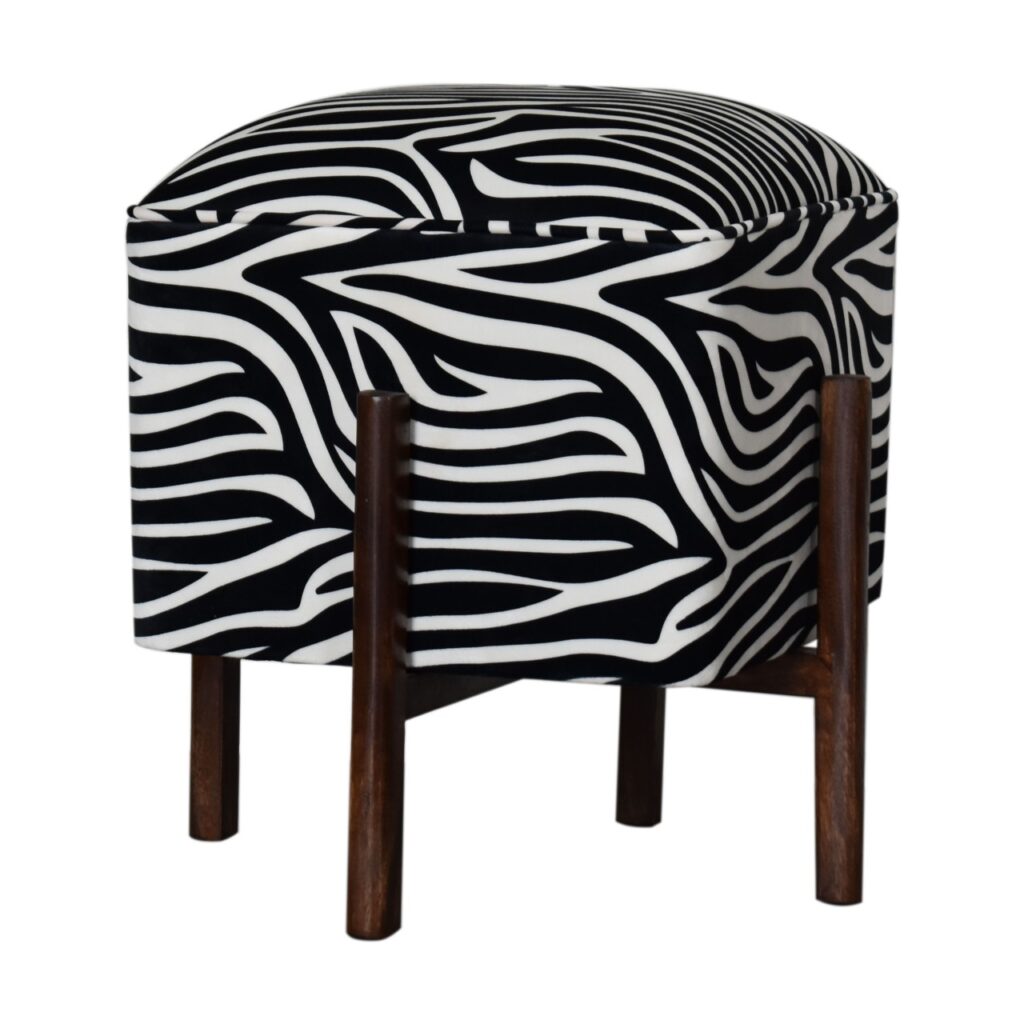 Zebra Footstool - Image 2