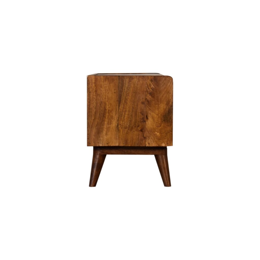 Mud Linen Nordic Storage Bench - Image 8