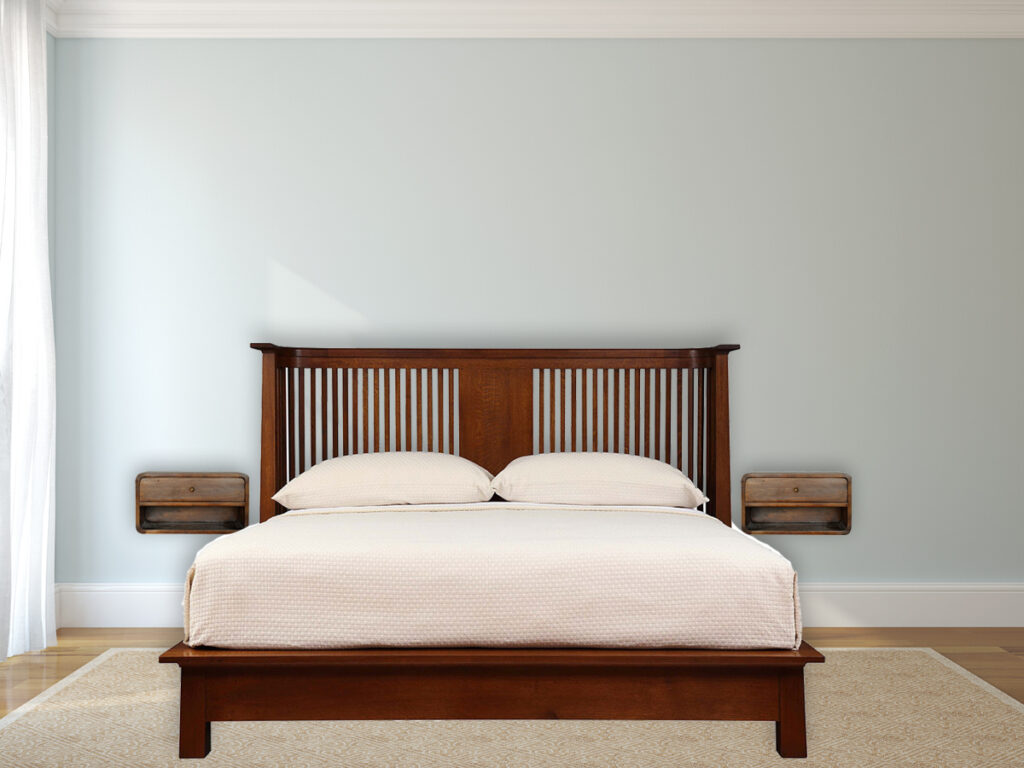 Chestnut Curve Floating Bedside - Image 11