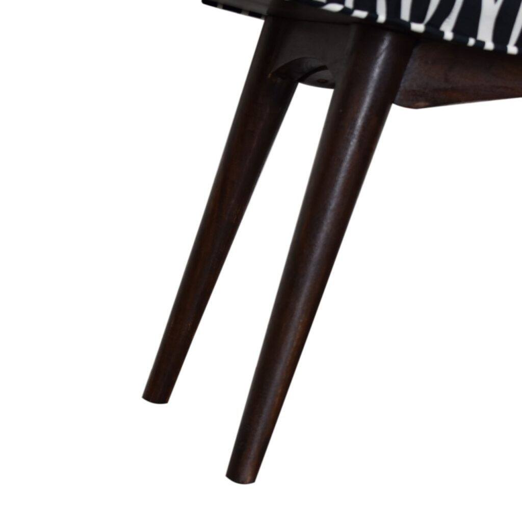 Zebra Print Curved Bench - Image 8