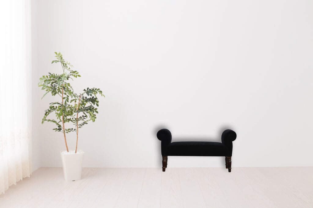 Black Velvet Bench - Image 11
