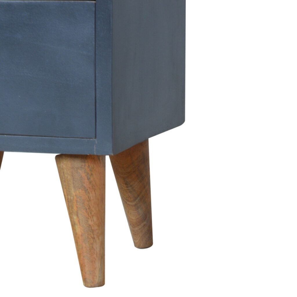 Charcoal Black Hand Painted Bedside - Image 5