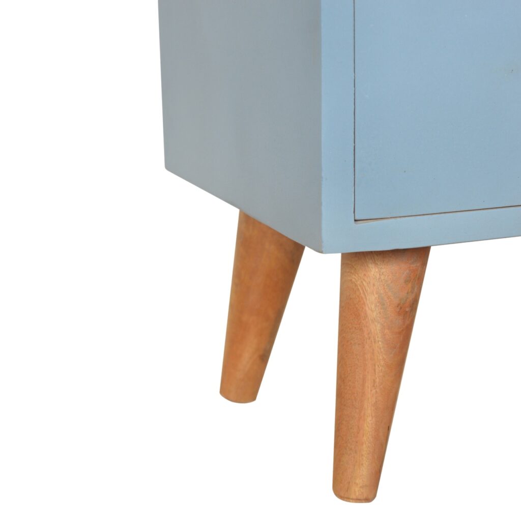 Blue Hand Painted Bedside - Image 6