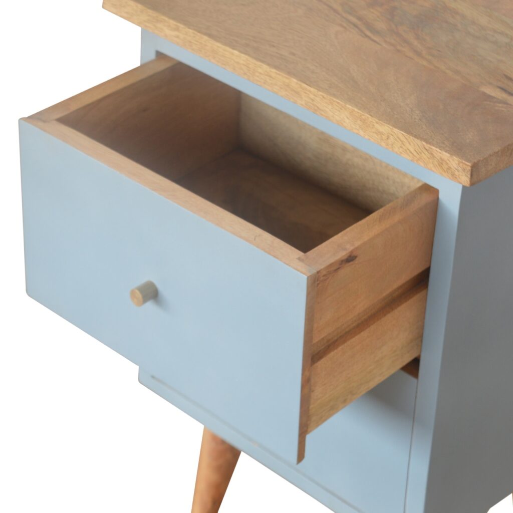 Blue Hand Painted Bedside - Image 7