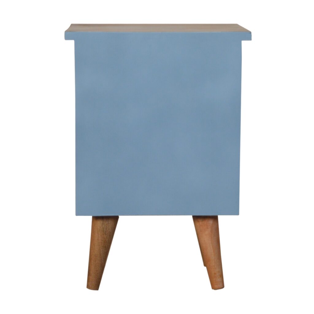 Blue Hand Painted Bedside - Image 9