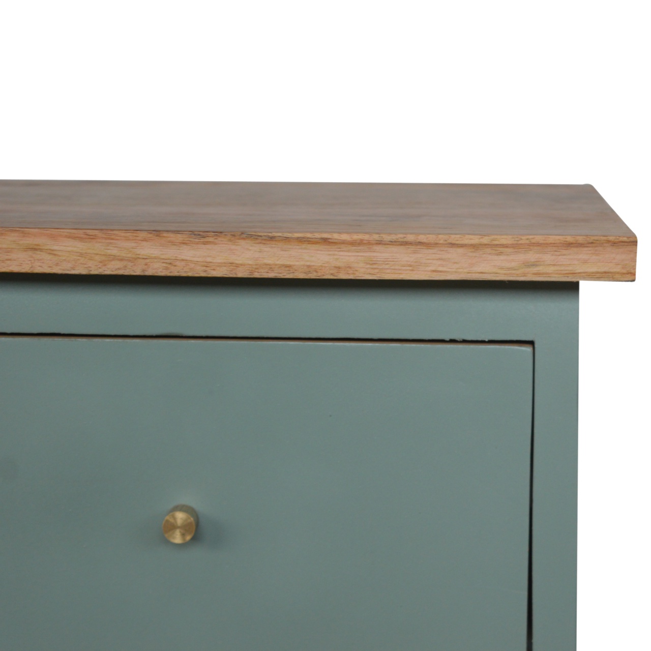 Green Hand Painted Bedside - Image 5