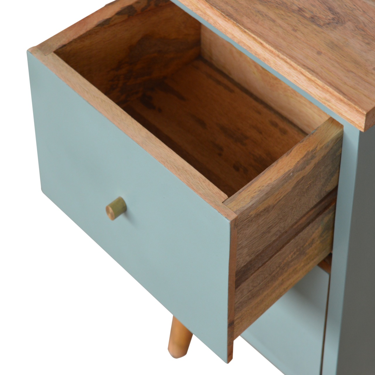 Green Hand Painted Bedside - Image 7