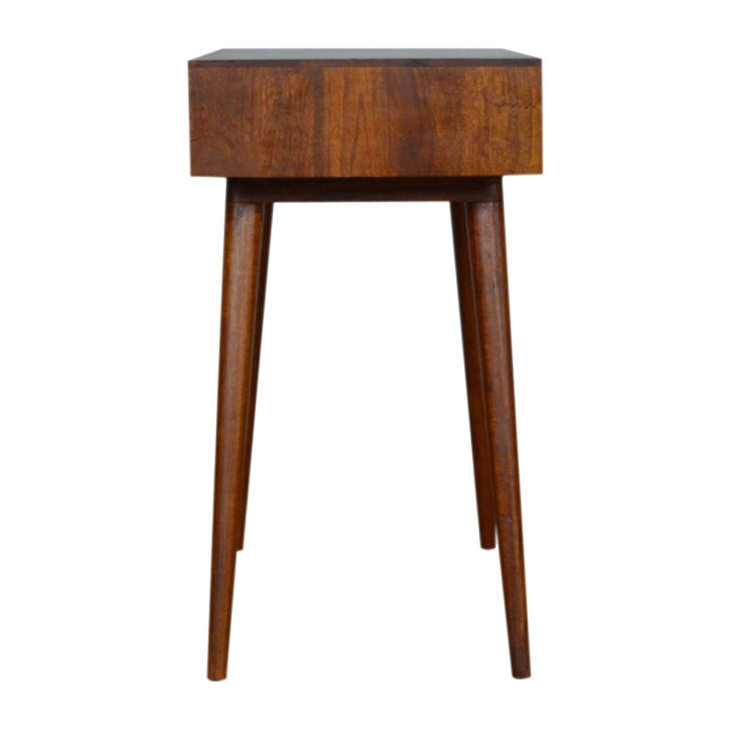 Tile Carve Chestnut Console - Image 8