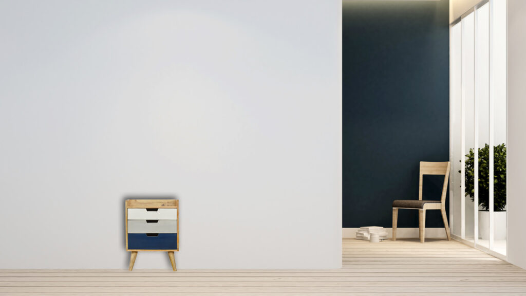 Navy and White Gradient Bedside - Image 12