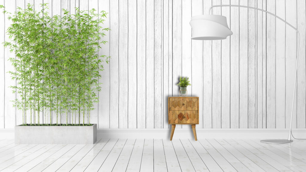 Pineapple Carve 2 Drawer Bedside - Image 11