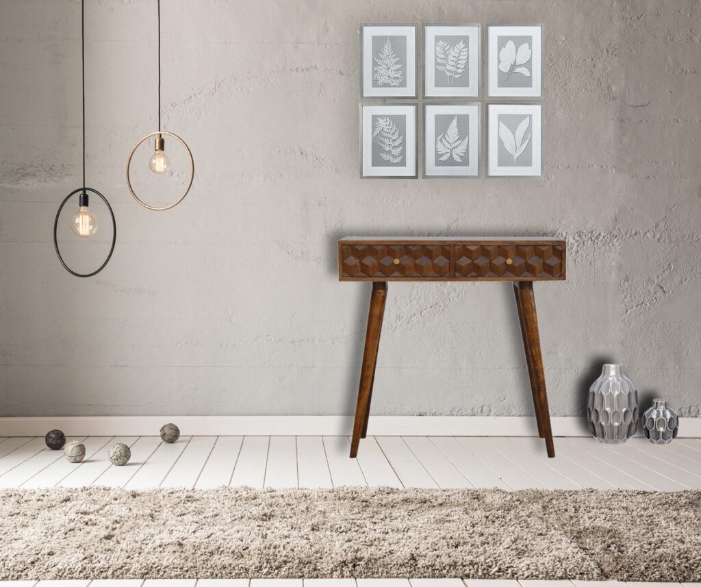 Chestnut Cube Console Table - Image 11