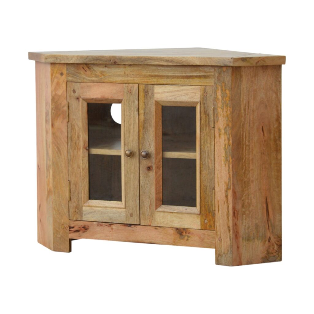 Granary 2 Door Corner TV Cabinet - Image 2