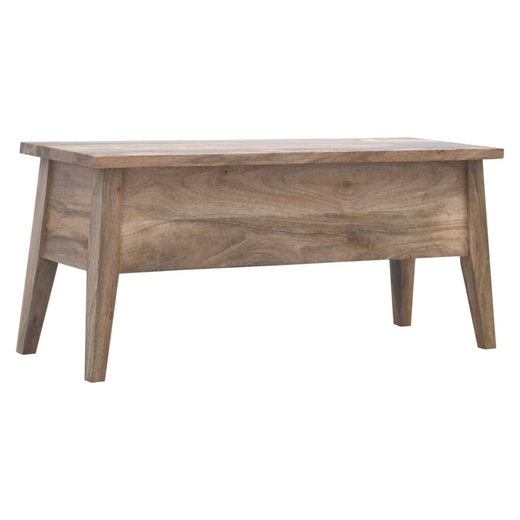 Solid Wood Lid Up Storage Bench - Image 2