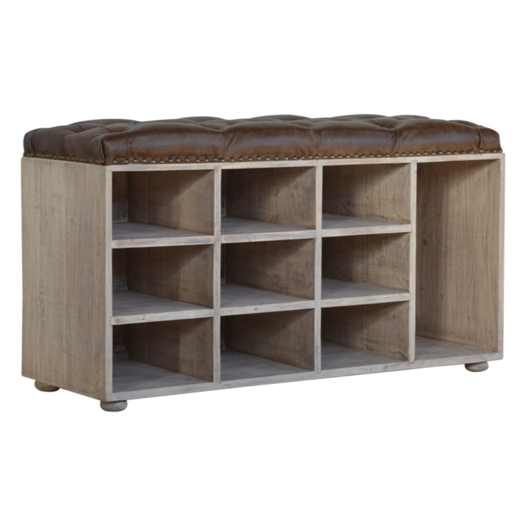 Stone Open Storage Bench - Image 2
