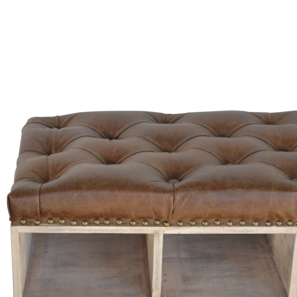 Stone Open Storage Bench - Image 4