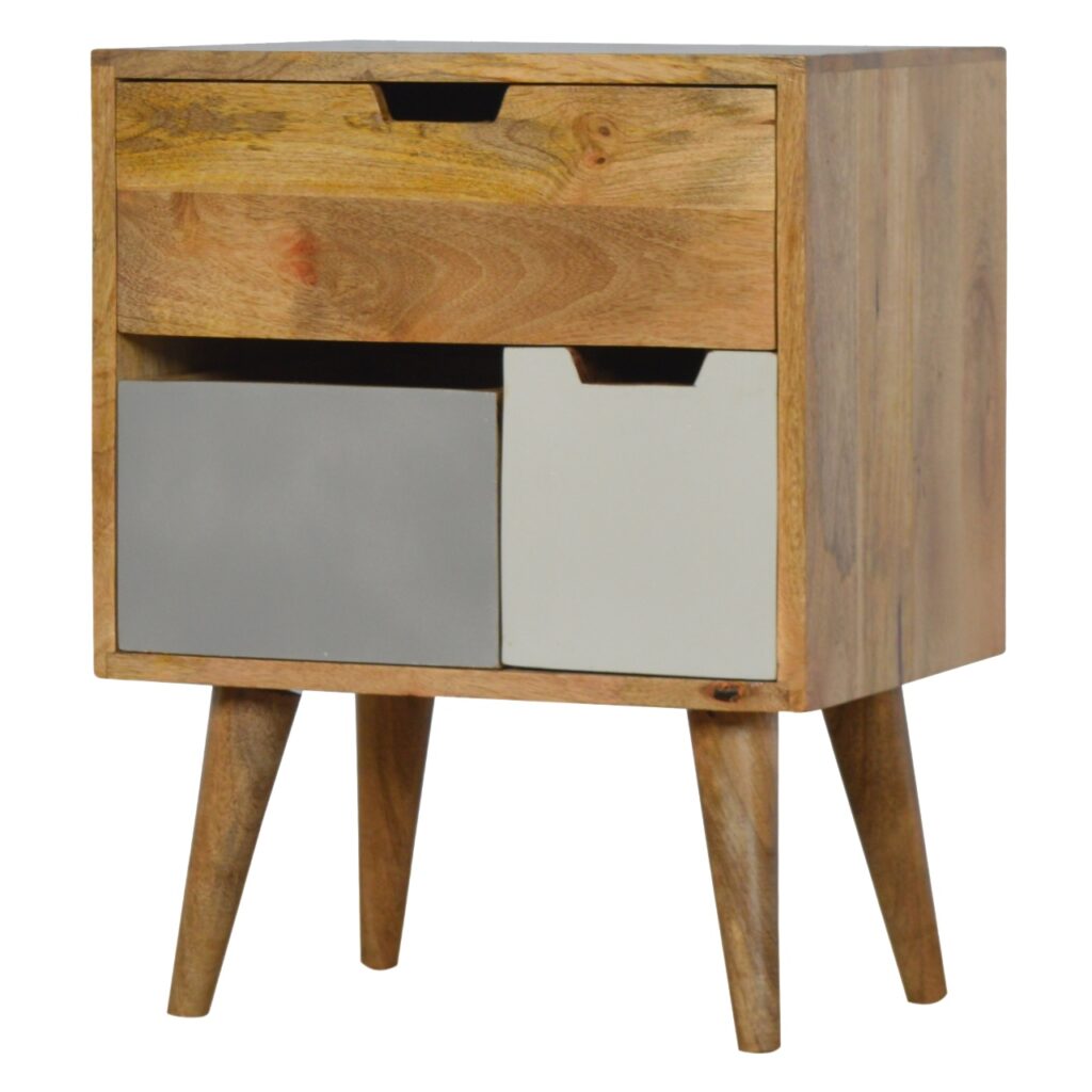 Removeable Grey and White Bedside - Image 2