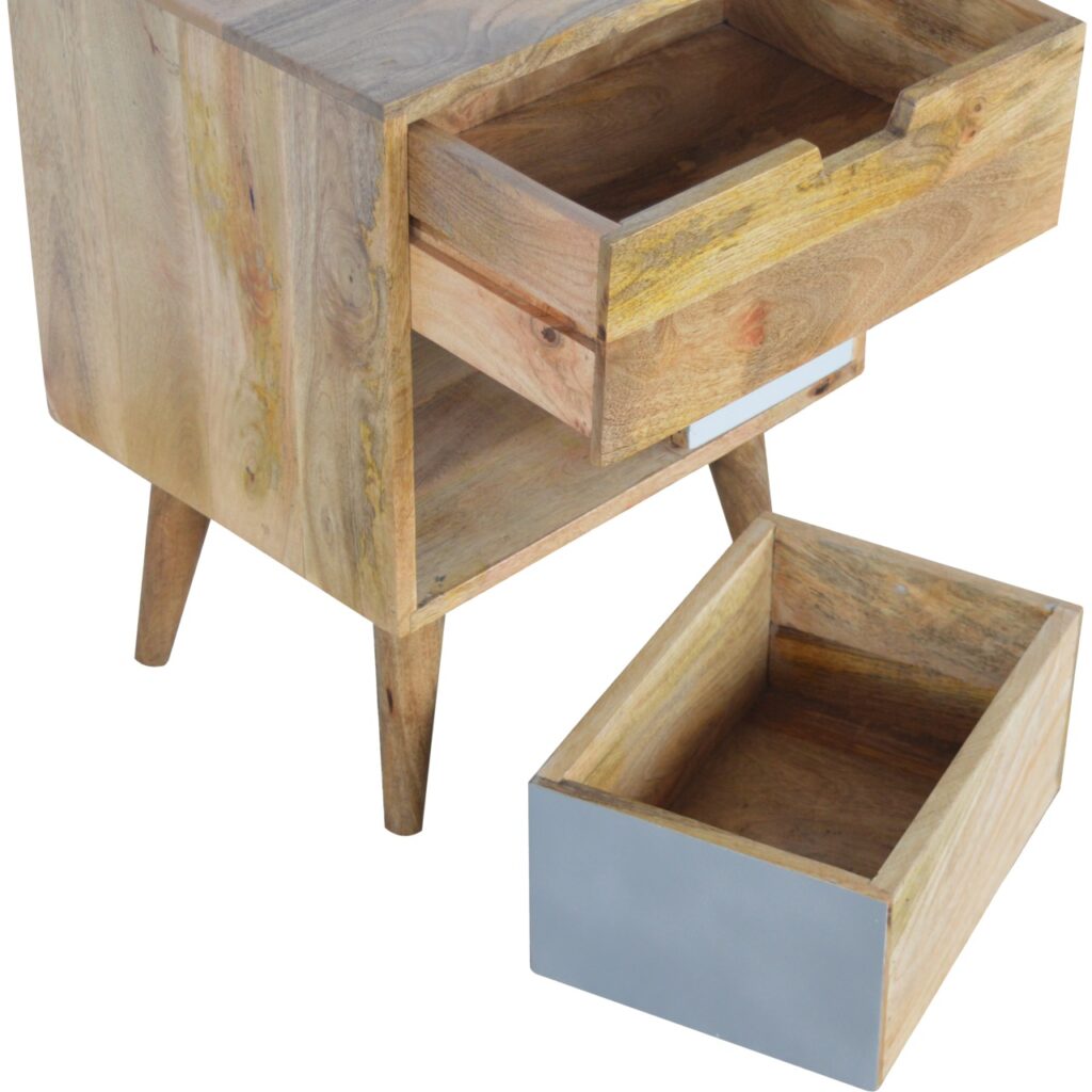 Removeable Grey and White Bedside - Image 7
