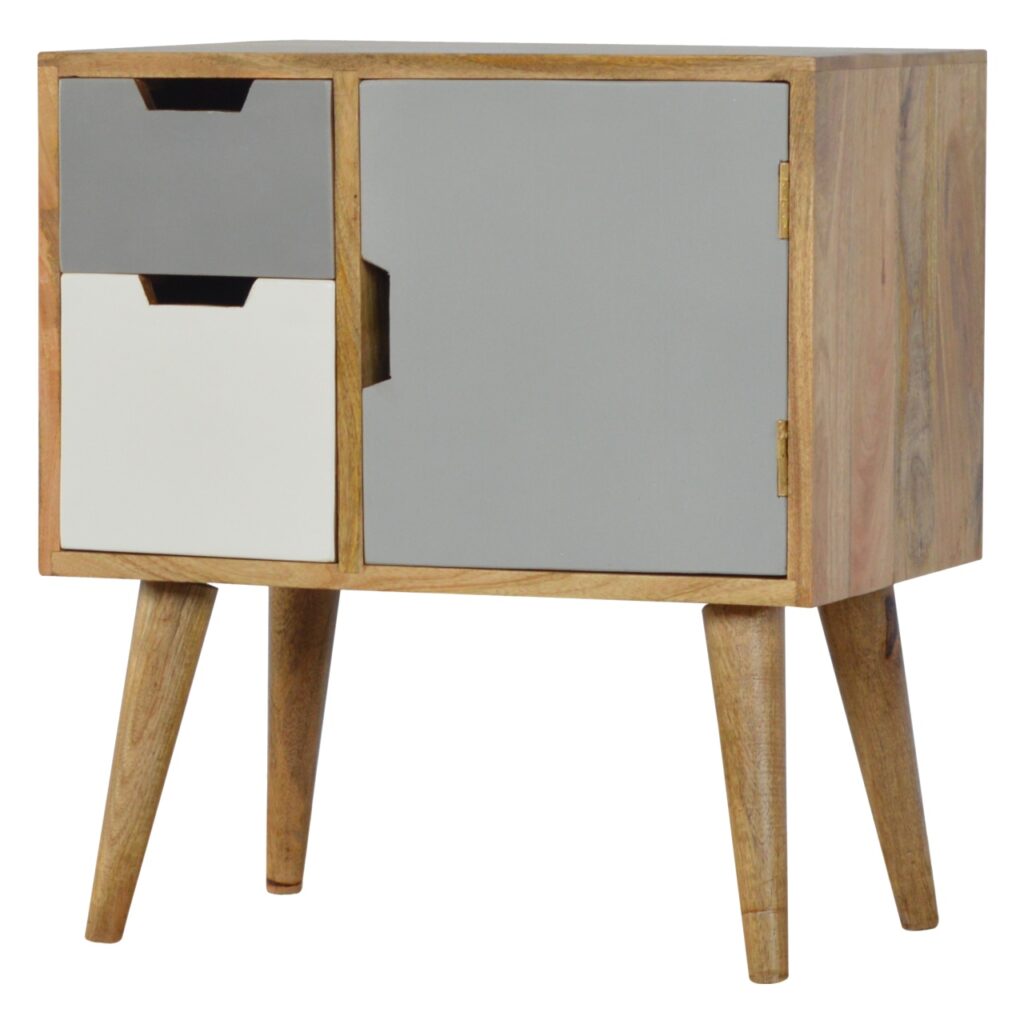 Grey and White Painted Cabinet - Image 2