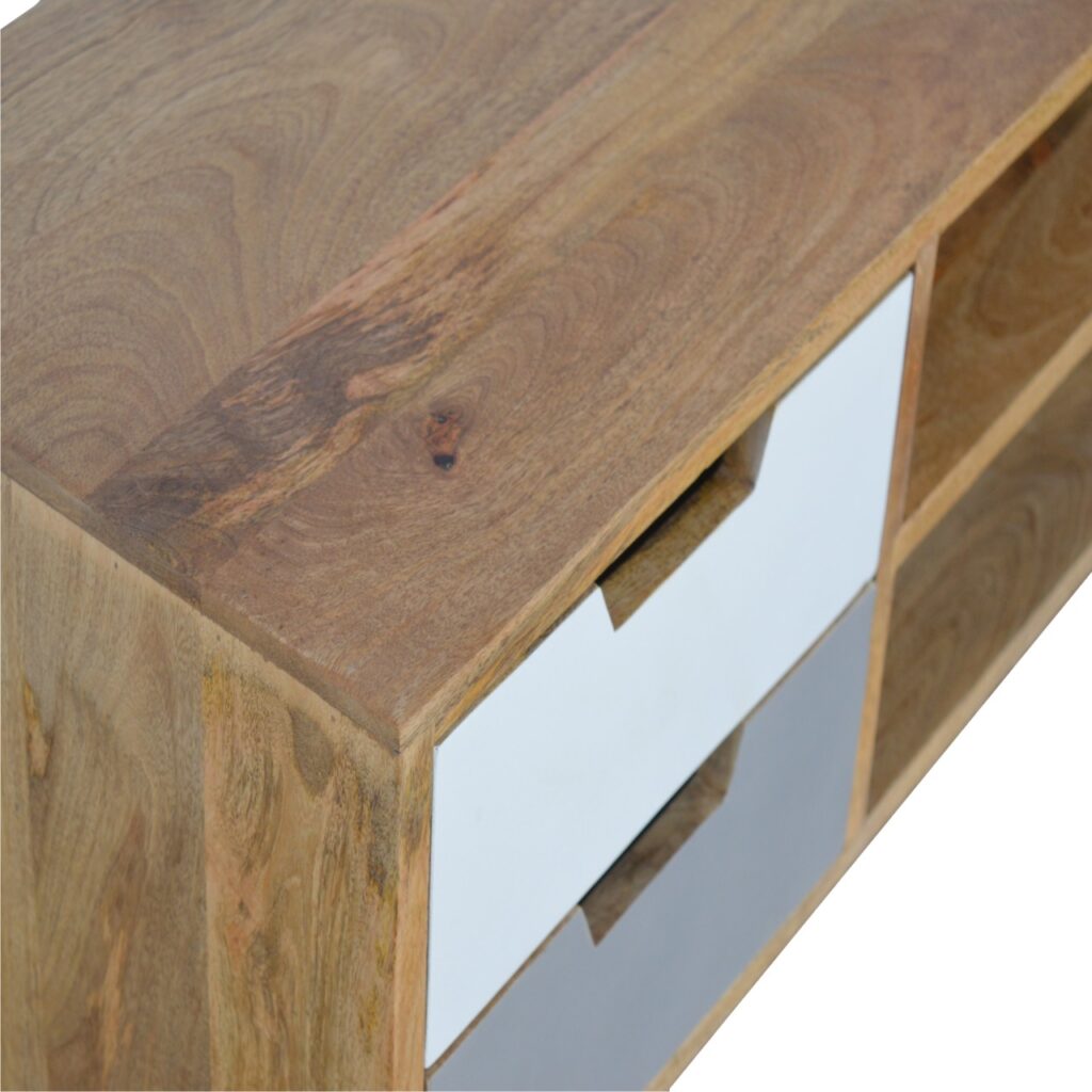 Grey Painted Open TV Unit - Image 5