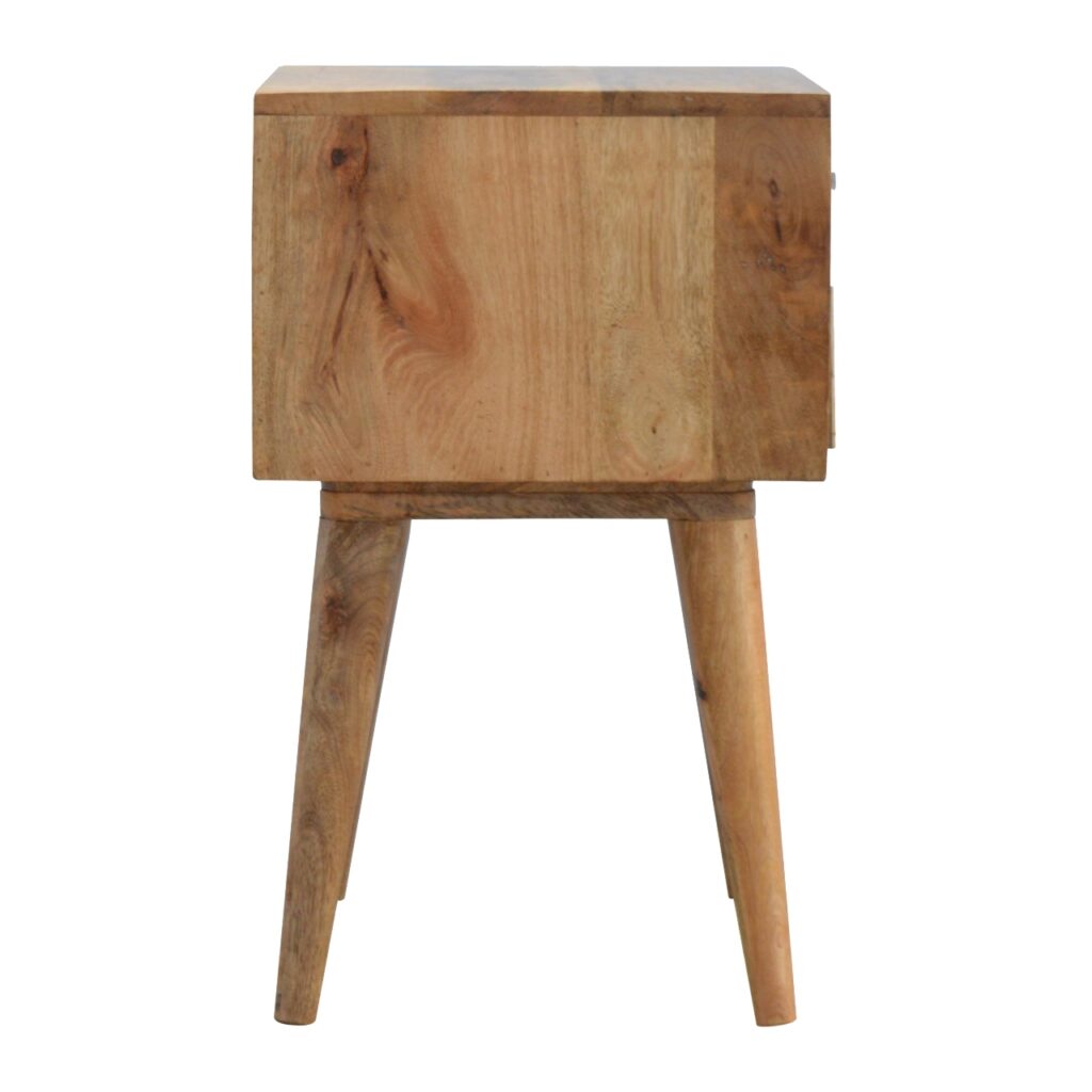 Bone Inlay Bedside with 2 Drawers - Image 8