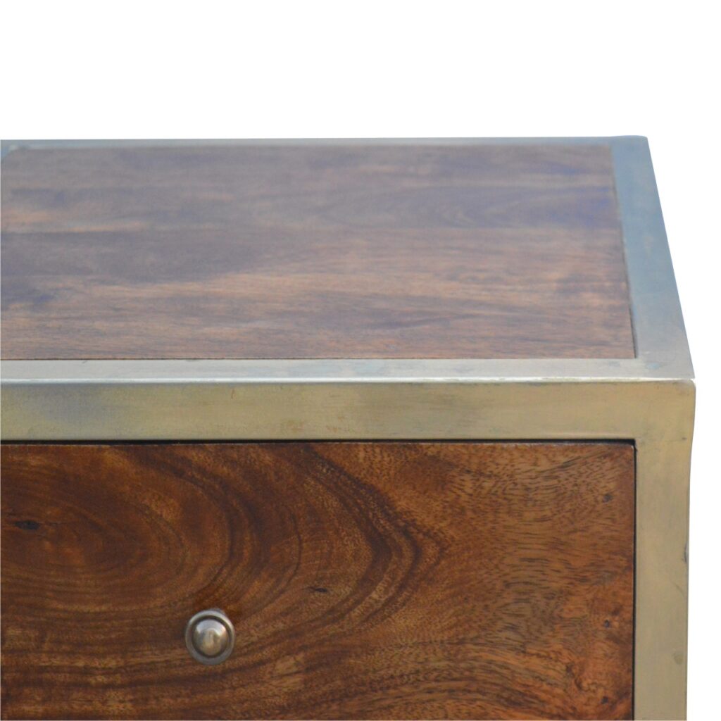 Gold Iron Frame Bedside - Image 4