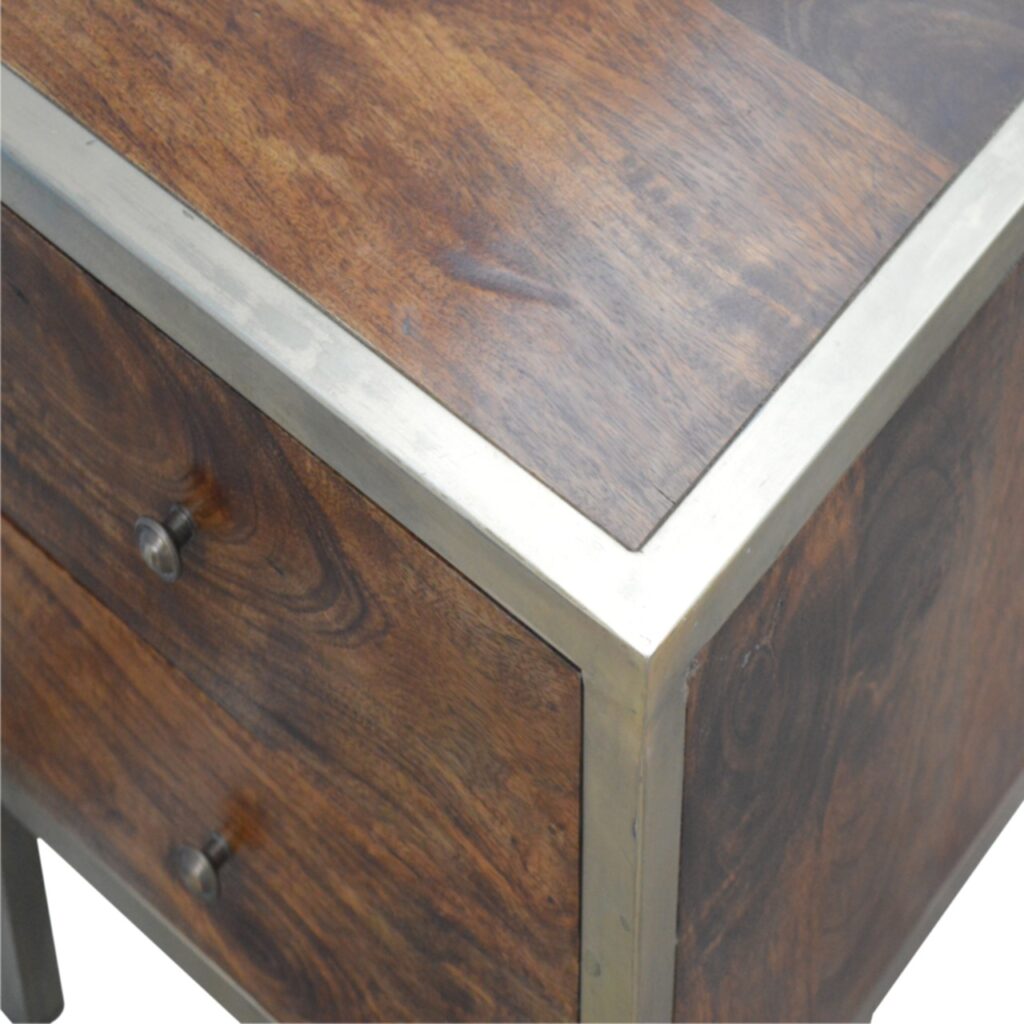 Gold Iron Frame Bedside - Image 5