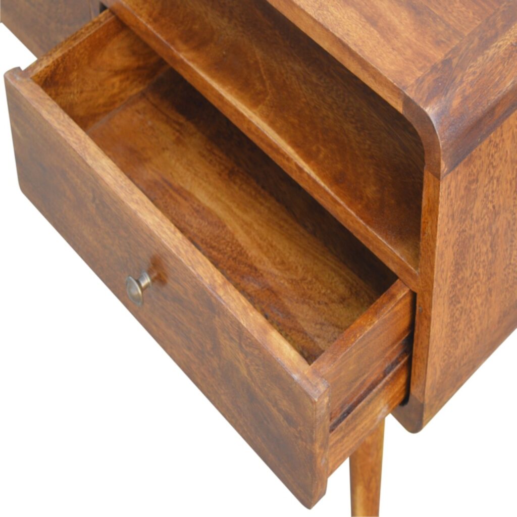 Curved Chestnut Media Unit - Image 6