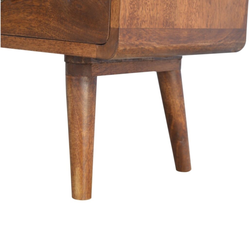 Curved Chestnut Media Unit - Image 7