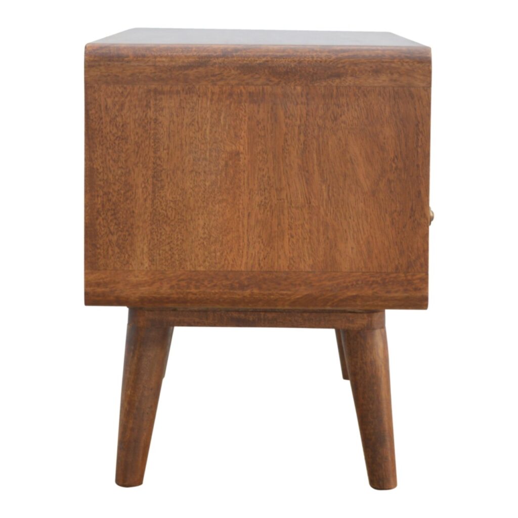 Curved Chestnut Media Unit - Image 8