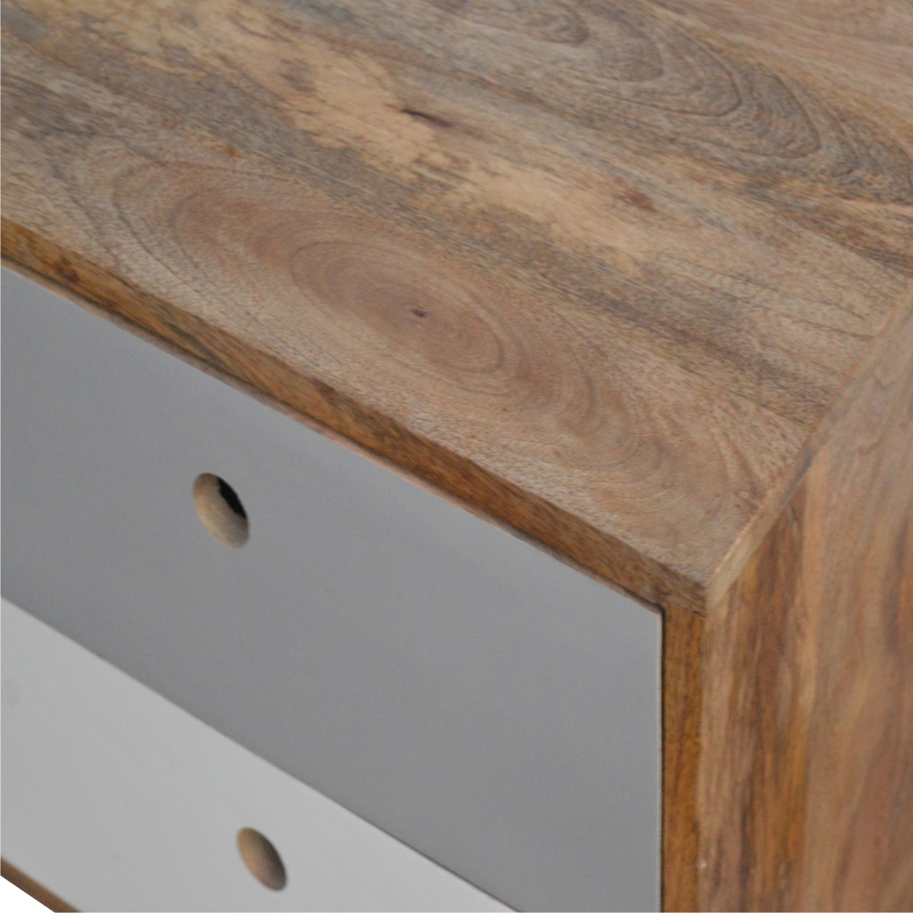 Two Tone Hand Painted Bedside - Image 7