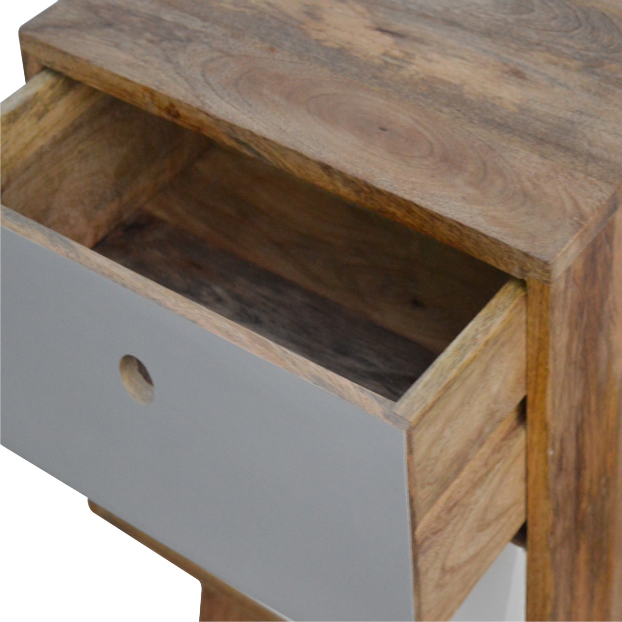 Two Tone Hand Painted Bedside - Image 4