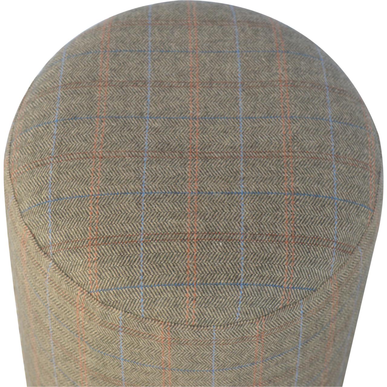 Multi Tweed Round Footstool - Image 3