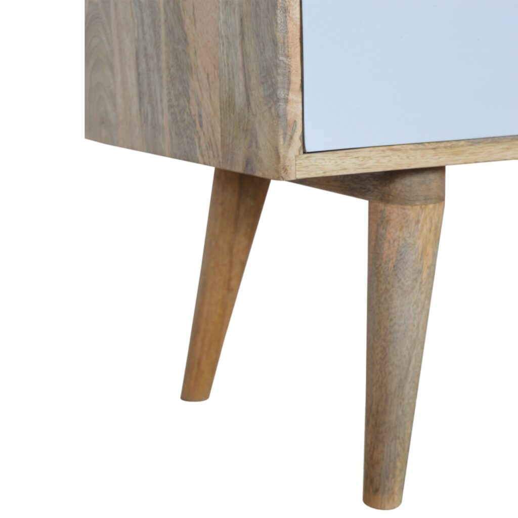Grey Painted 3 Drawer Media Unit - Image 4