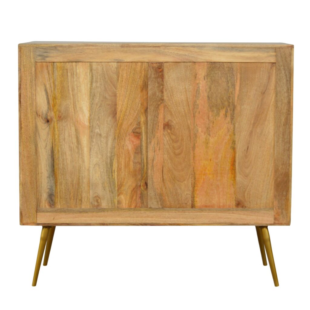 Sleek Cement Brass Inlay Chest - Image 9