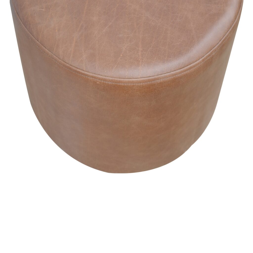 Buffalo Footstool with Gold Base - Image 3