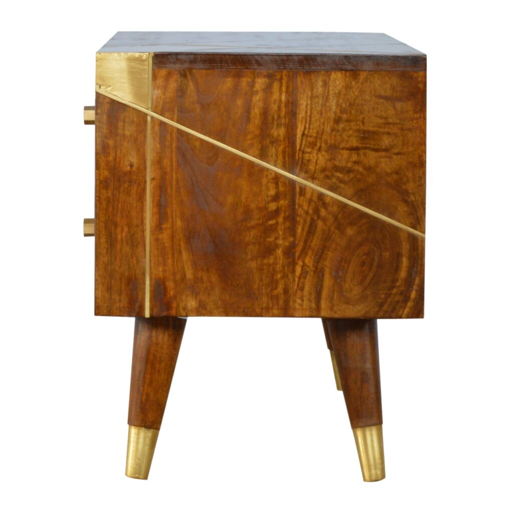 Gold Geo Chestnut Media Unit - Image 8