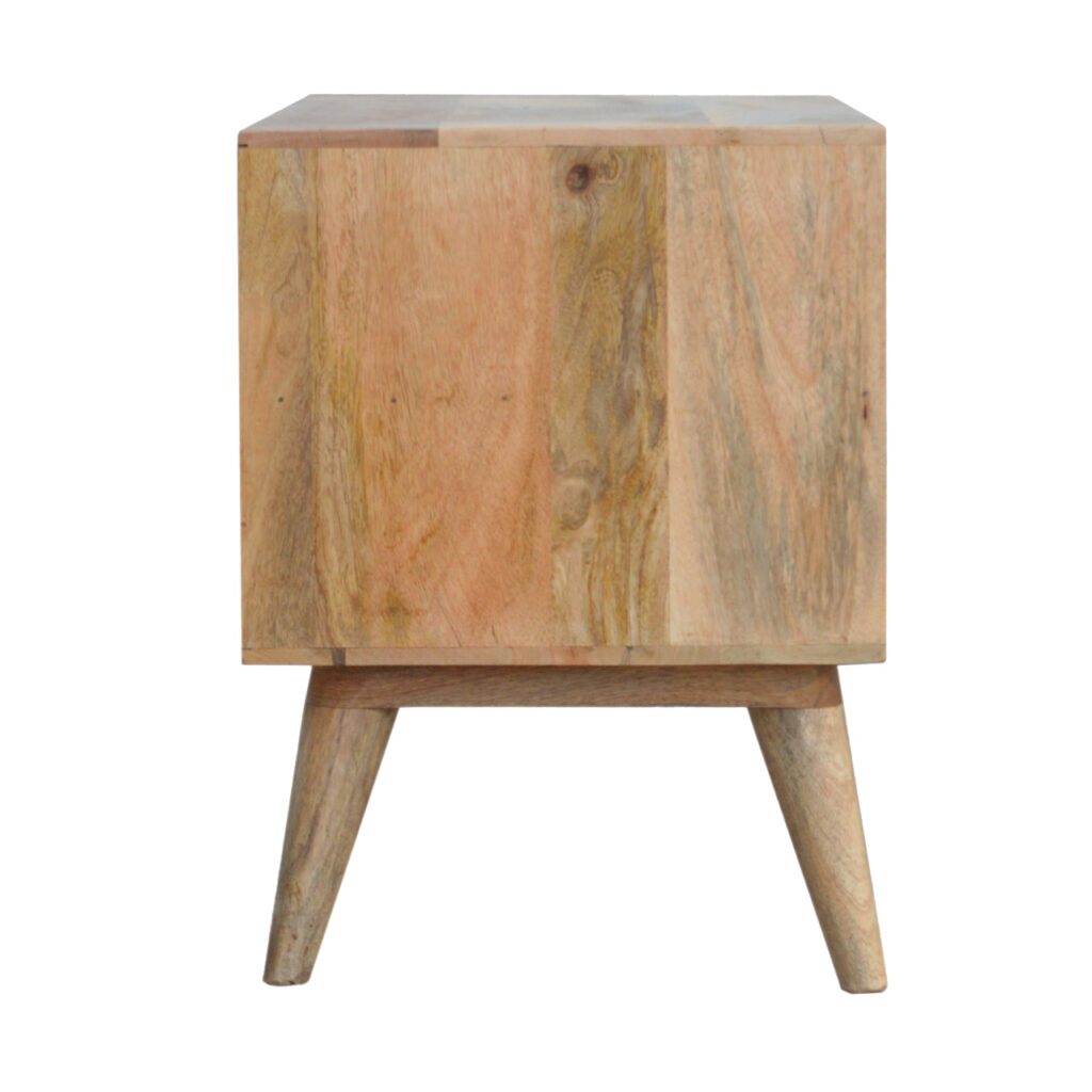 Sleek White Carved Media Unit - Image 8