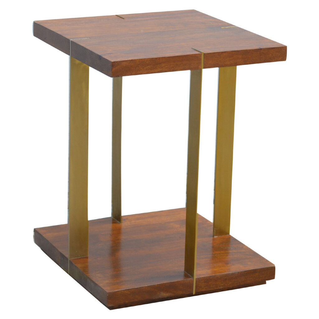 Open Panel Chestnut End Table - Image 3