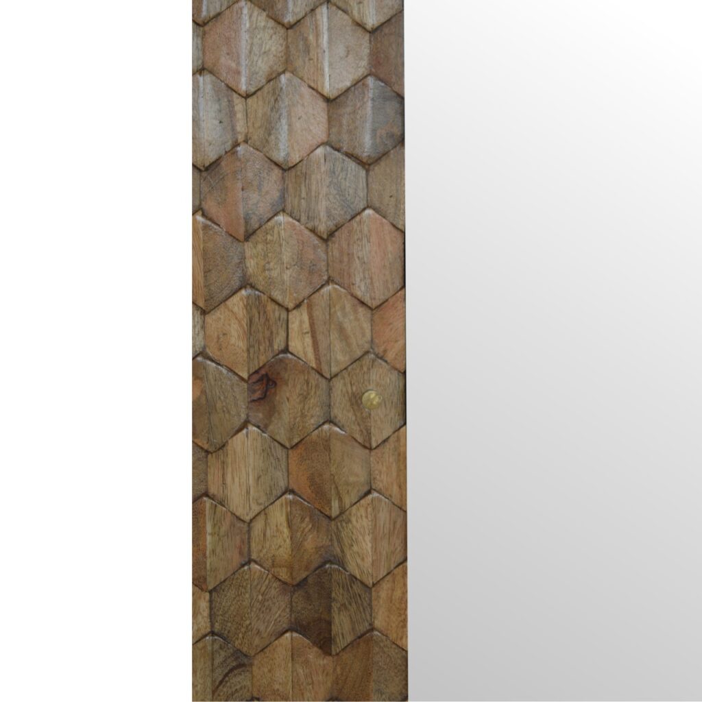 Pineapple Carved Mirror Cabinet - Image 6