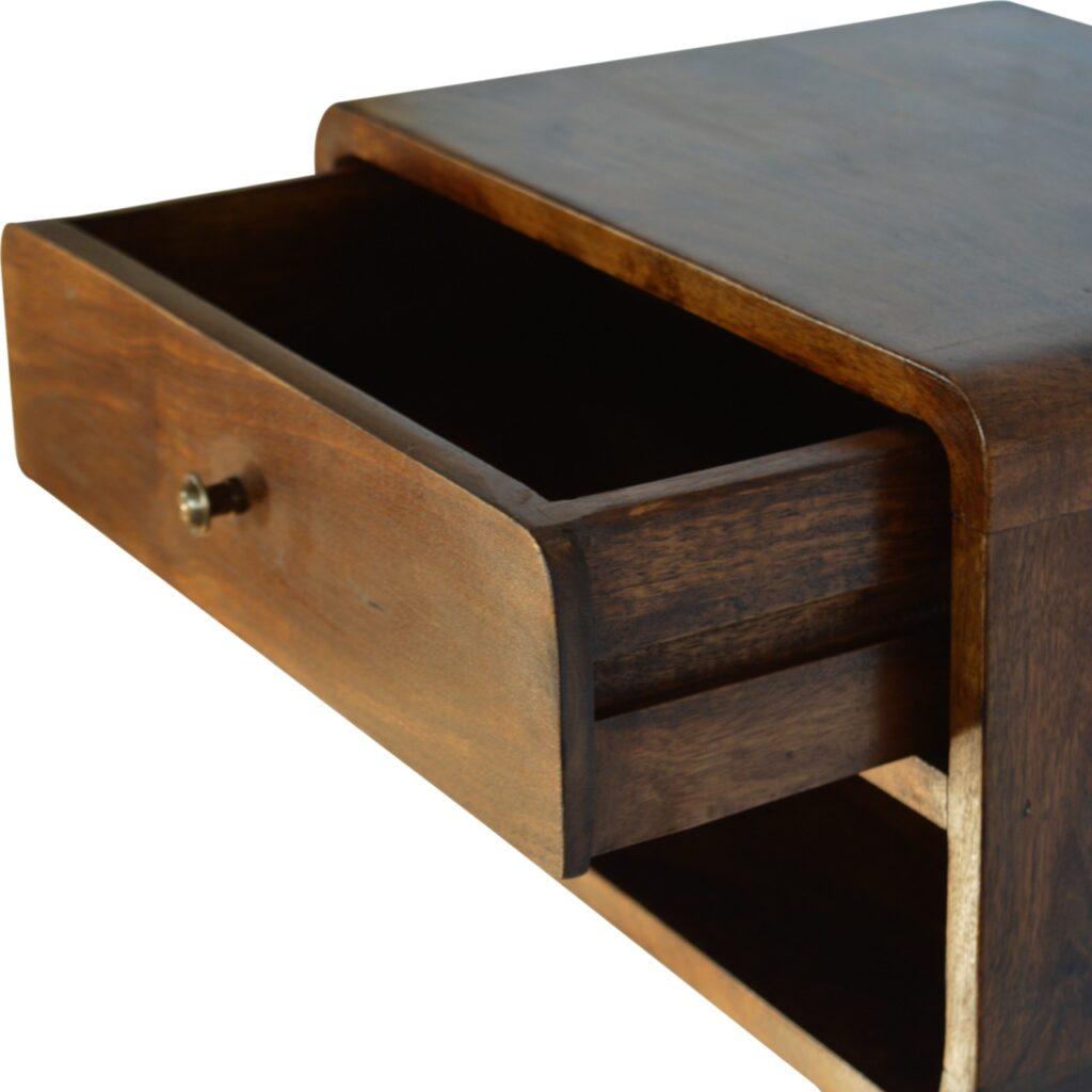 Chestnut Curve Floating Bedside - Image 6