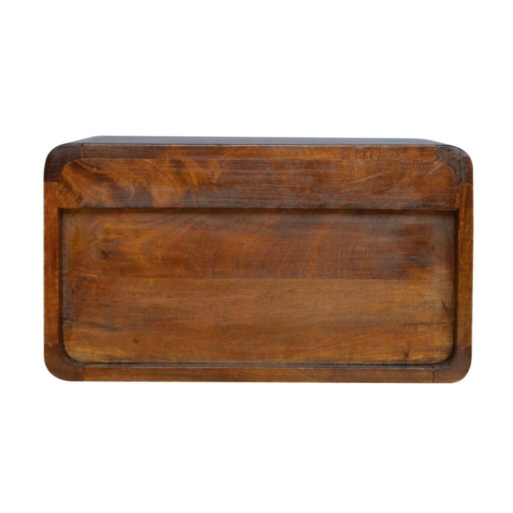 Chestnut Curve Floating Bedside - Image 8