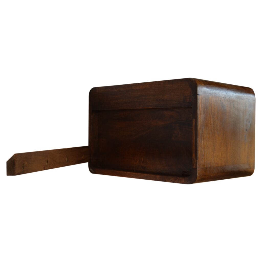 Chestnut Curve Floating Bedside - Image 9
