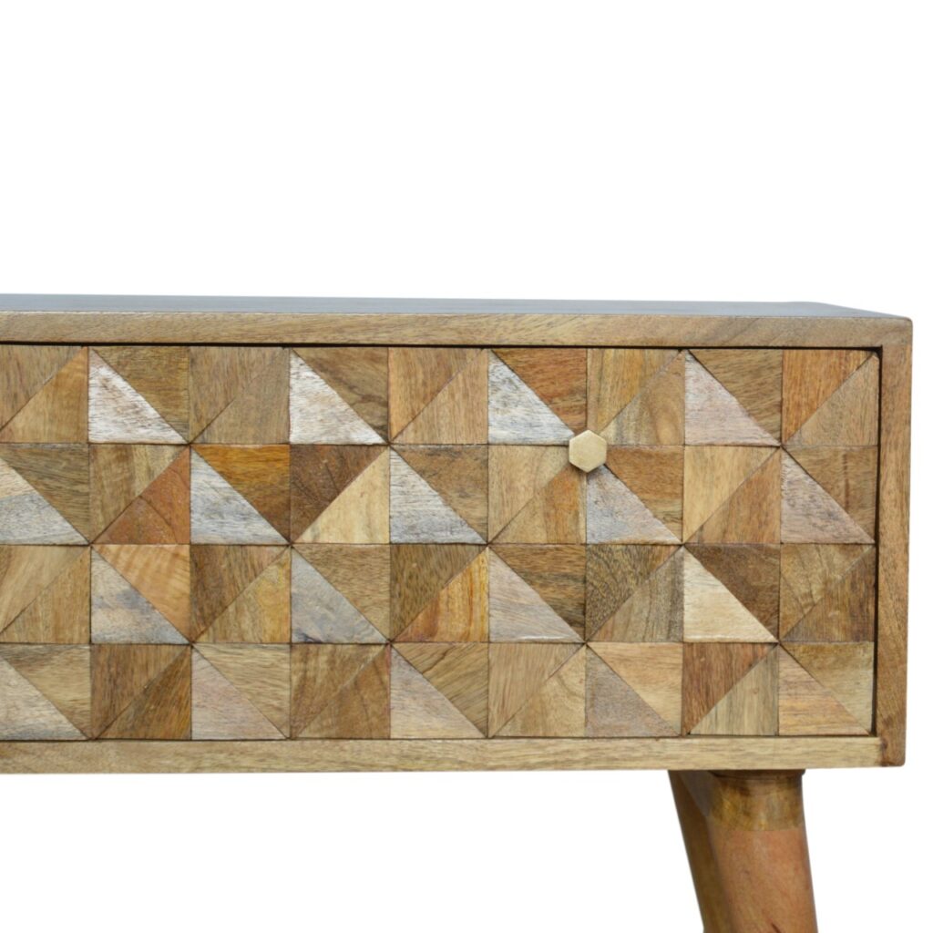 Oak-ish Diamond Bench - Image 4