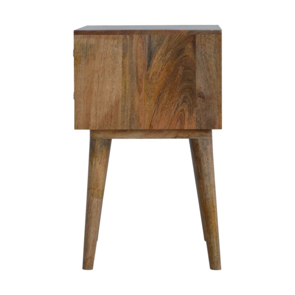 Diamond Carve 2 Drawer Bedside - Image 8